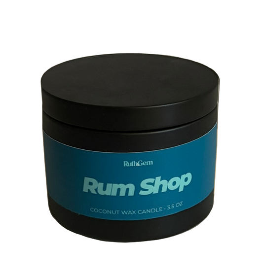 Rum Shop Candle Tin